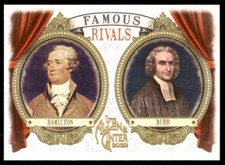 Alexander Hamilton/Aaron Burr 2022 Topps Allen & Ginter Famous Rivals #FR-1