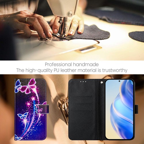 PU Leather Wallet Case For iPhone 16e 15 14 13 Pro Max 12 Flip Stand Phone Cover - Picture 75 of 168