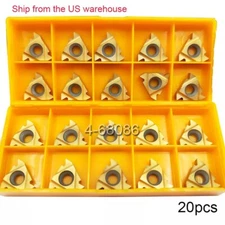 20PC 16IR 3/8 AG60 lathe Thread INSERT Carbide insert bit for steel SNR SEL USA