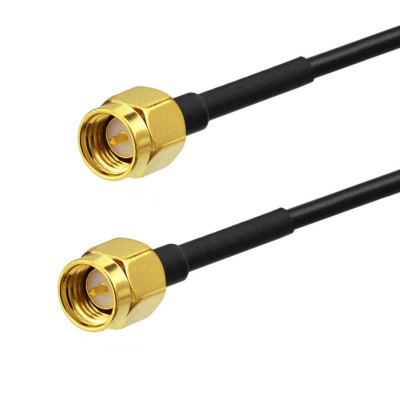 Eightwood SMA Male to SMA Male Coaxial Pigtail Cable 40cm RG174 Extension Cable