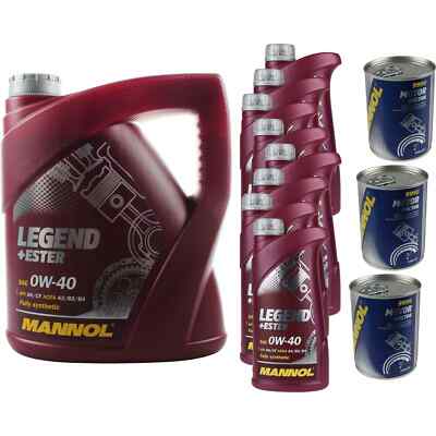 12L Motoröl MANNOL Legend+Ester 0W-40 3x MANNOL Motor Doctor ADDITIV