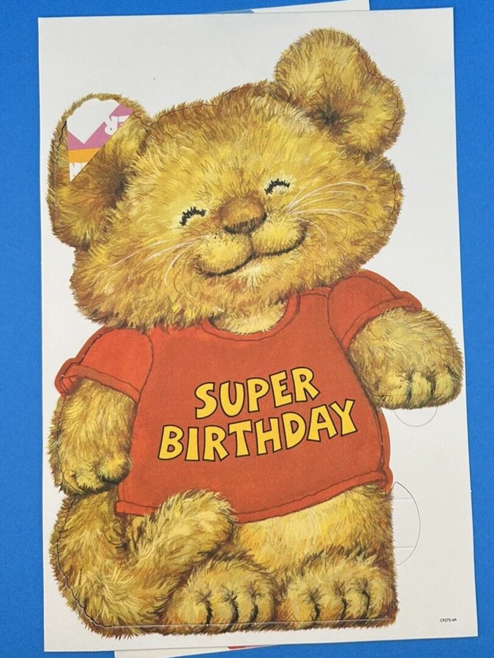 Shirt Tales Centerpiece Super Birthday Party Decoration Hallmark 1982 VTG - Image 3 of 4