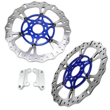 14“ Big Blue Front Brake Rotor w/Caliper Bracket for Harley 2009-2023 Touring FL