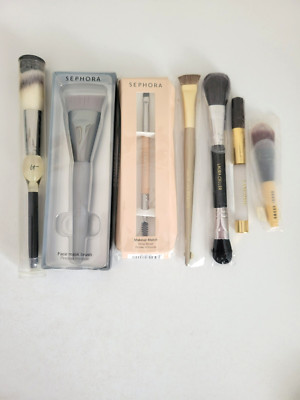 Cosmetic Brush Lot it Cosmetics Laura Geller Bobbi Bown Sephora Joan Rivers NEW