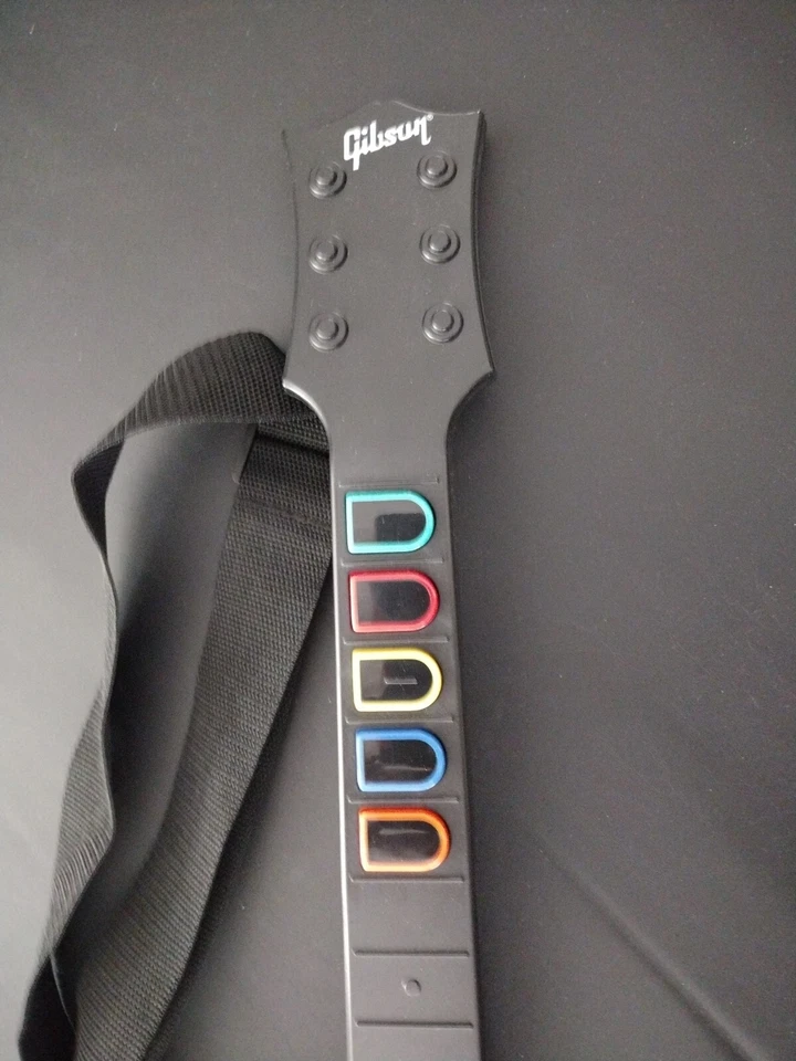 Guitar Hero Xbox 360 Inalámbrico Gibson Les Paul Aerosmith Joe Perry ¡Autógrafo! Foto 4 de 4