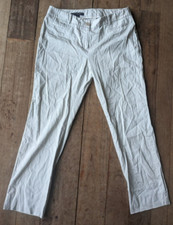 Brooks Brothers 346 Women's Size 8 White Chinos Natalie Fit Pants Cotton Blend