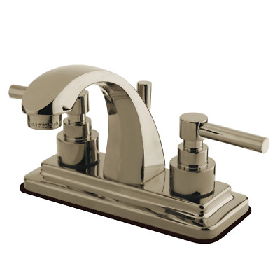 Kingston Brass KS4648EL deco style Faucet in brushed nickel