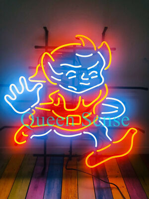 Cleveland Browns Dog Dawg Pound 24''x20'' Neon Sign Light Lamp Bar Open Retro Logo