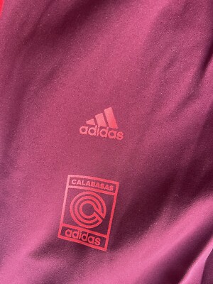 ADIDAS Yeezy Calabasas Men's Jogger Sweatpants XL Maroon Red