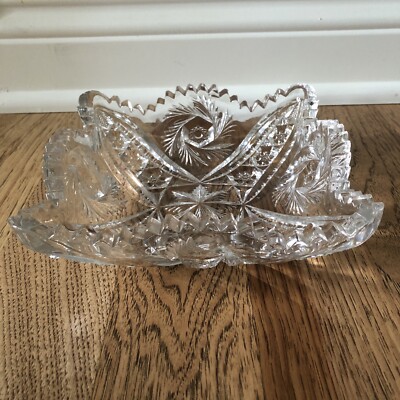 Crystal Serving Dish Wiltec Clear by McKee Star & Arch Design Square
