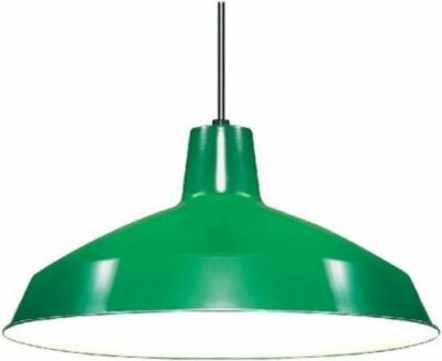 Nuvo 76-660 - 1-Light 16'' Warehouse Shade Pendant Light Fixture in Green Finish