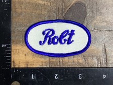 Vintage ROBT Name Tag Work Shirt Job Uniform Embroidered Sew-On Patch 1960's