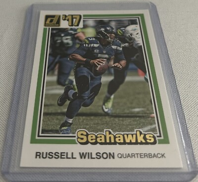 2017 Donruss Football Russell Wilson Seattle Seahawks 1981 Tribute #27