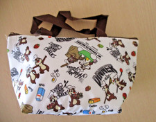 Disney chip and daleTote  Cooler Lunch bag about 25cm For Bento Lunch Box