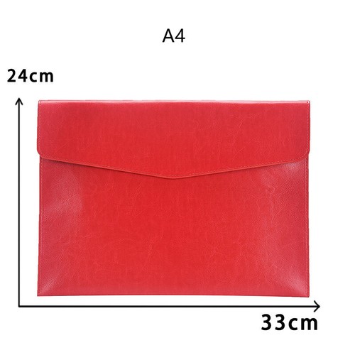 Carpeta de documentos cuero PU A4 A6 maletín cierre a presión carpeta compartimento para archivos - Imagen 16 de 19