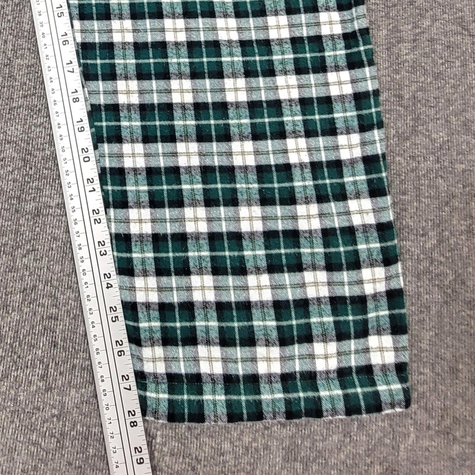 Sleep Sense Pajama Pants Mens XL Green Plaid Portuguese Flannel Lounge