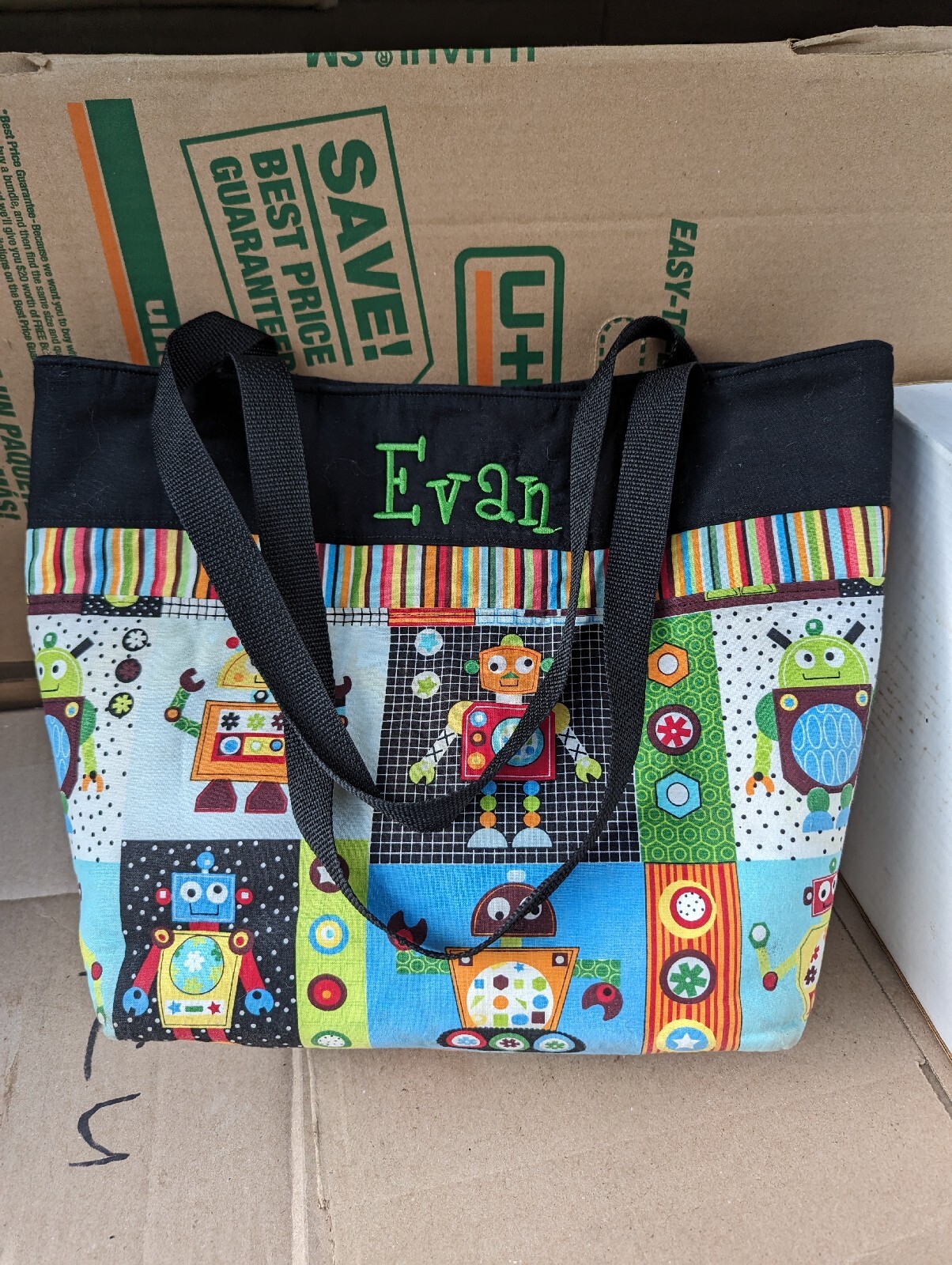 Handmade Tote Patchwork Purse, handbag - image 1