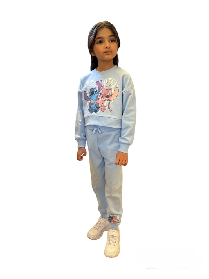 Chándal Disney Lilo & Stitch Niñas, Jersey Recortado Ángel y Joggers para Niñas - Imagen 2 de 4