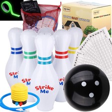 Giant Inflatable Kids Bowling Set - 6 27" Jumbo inflatable bowling pins