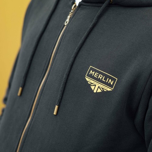 Merlin Gorsey Signature Zip-Up Organic Cotton Fleece Hoody - Black - Picture 8 of 8