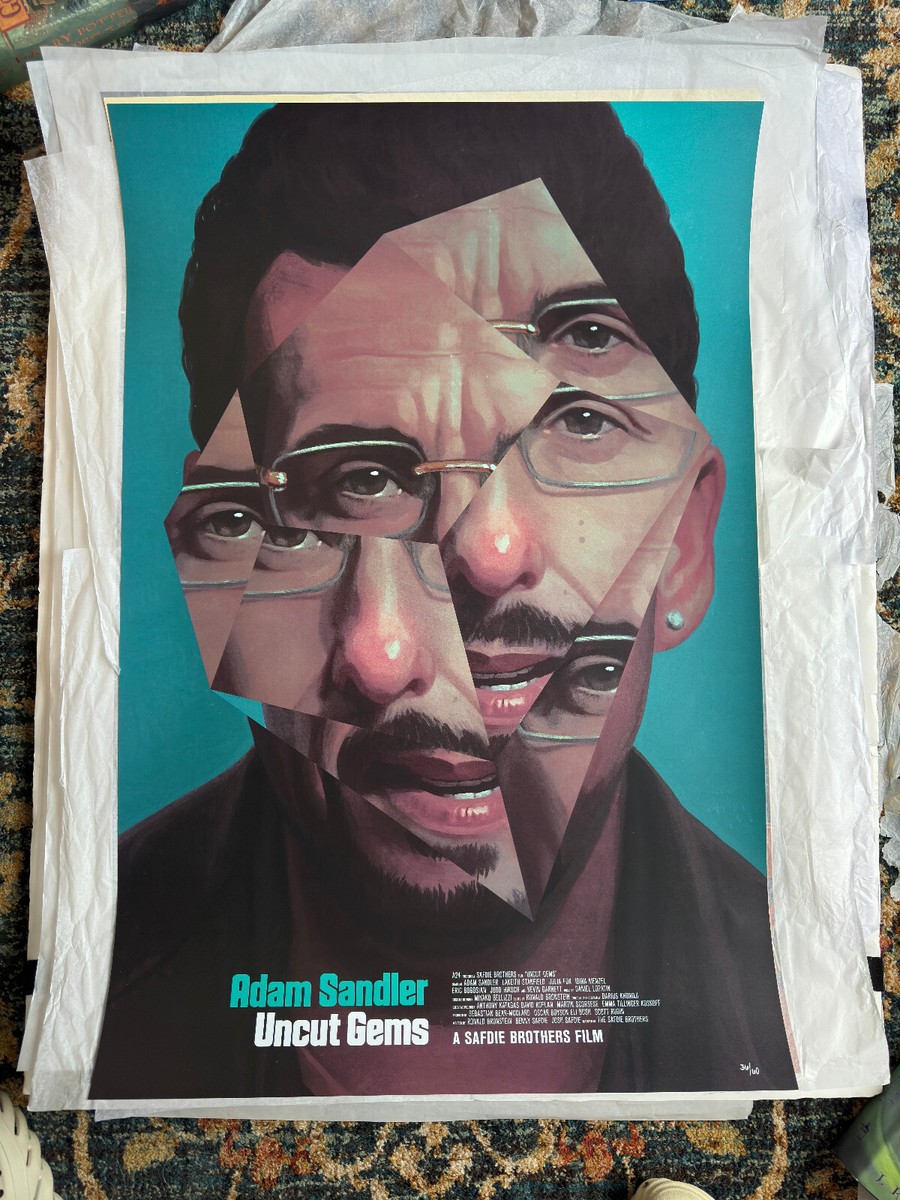 Limited Edition Uncut Gems Poster by Akiko Stehrenberger x/60 A24