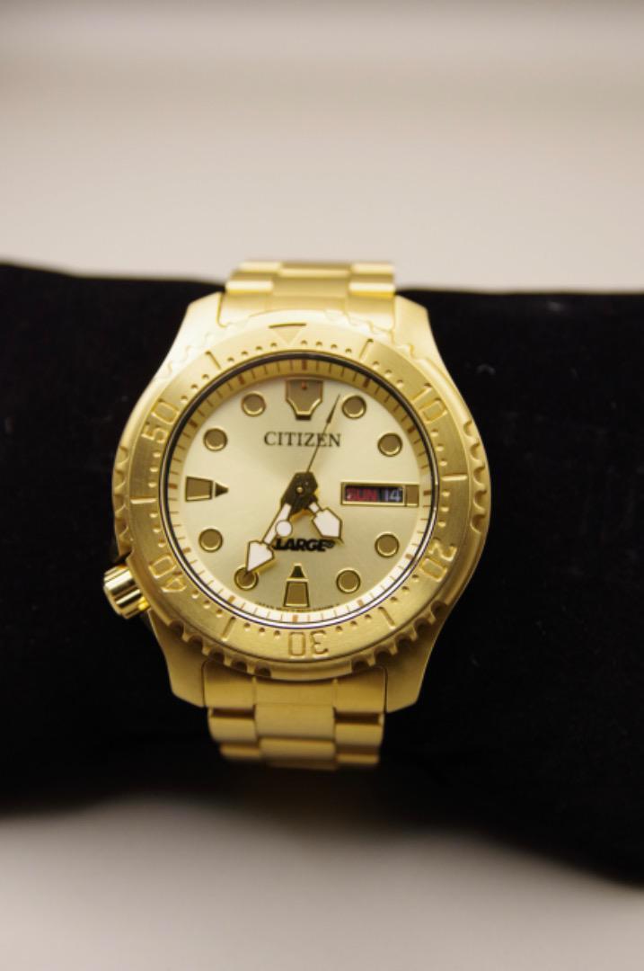 CITIZEN X-LARGE ゴールド 腕時計
