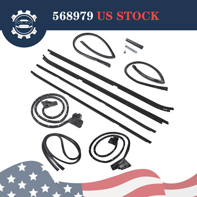 Weatherstripping Seal Kit w/ Narrow Chrome 568979 Fits Regal Cutlass RWD G-Body