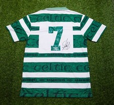 Paolo Di Canio SIGNED Celtic F.C. Shirt PRIVATE SIGNING AFTAL COA