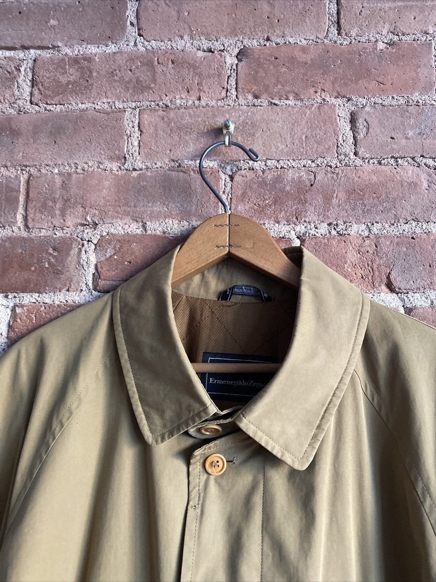 ジャケット・アウター Zegna vintage old coat Ermenegildo Zegna Coat Leather Outer Shell Coats, Jackets & Vests