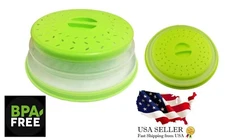 2-in-1 Collapsible Microwave Splatter Guard Cover & Vegetable Washing Colander