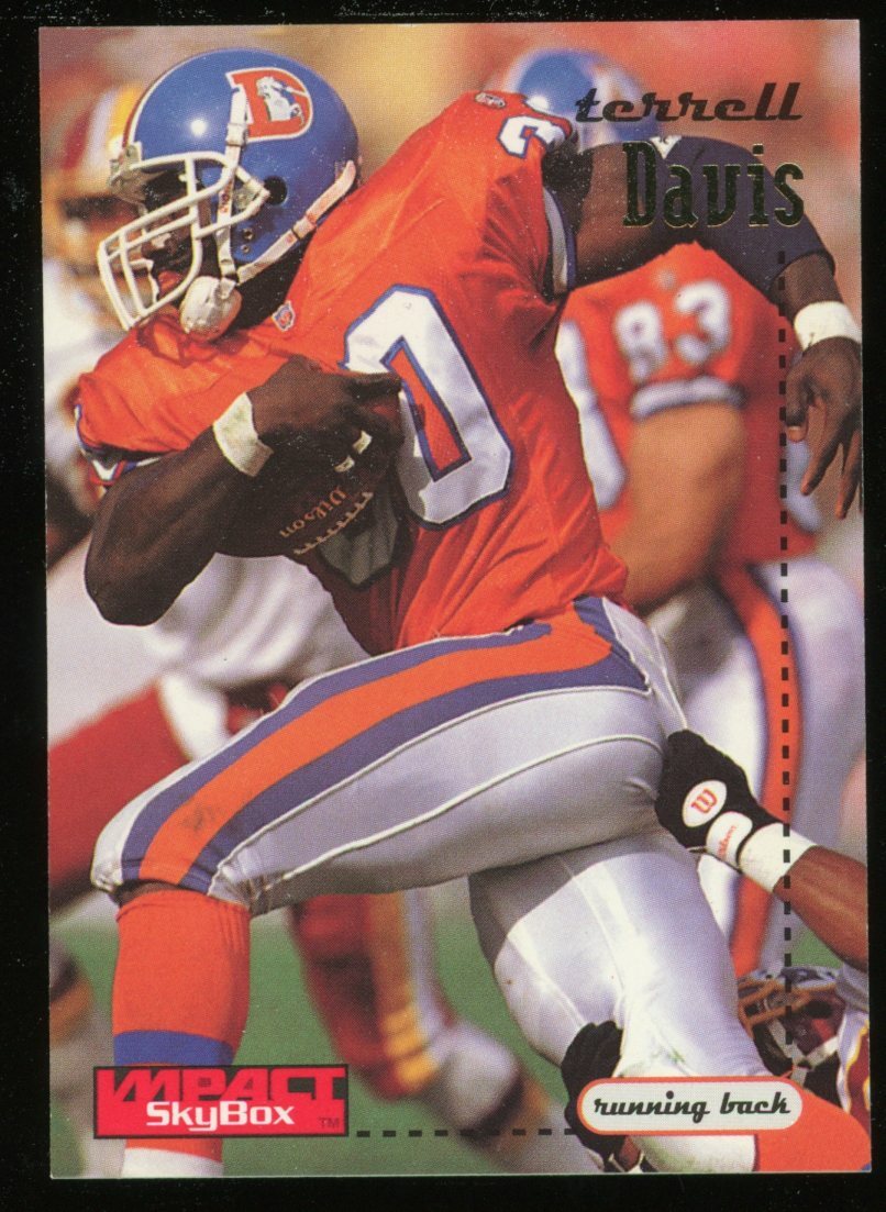 1996 Skybox Impact Terrell Davis Card  #41 HOF