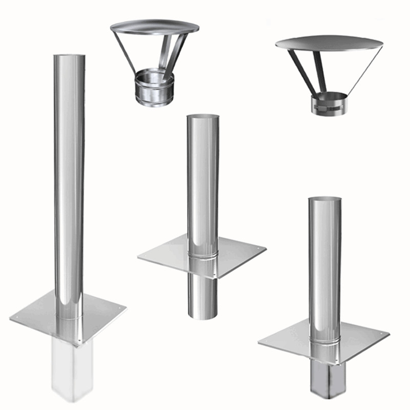 Schornsteinverlängerung Kaminerhöhung Kaminverlängerung DN 120-200 mm Edelstahl