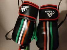 Guantoni da Boxe Adidas con fasce colorazione Italia e corda 