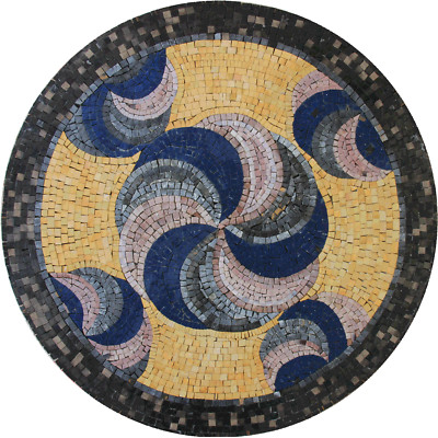 Mosaic Marble Colorful Artistic Pattern Medallion Home Pool Design Floor