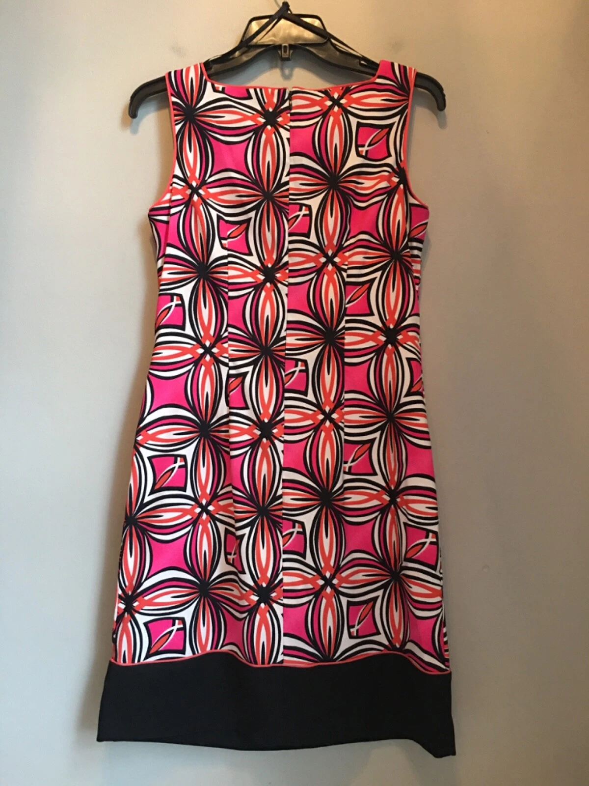 Abito Alyx Limited Cambio Senza Maniche Donna 6 Rosa Arancione Elasticizzato Stampa Geometrica