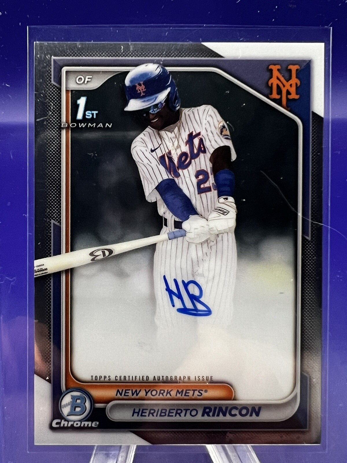 2024 Bowman Chrome - Prospect Autographs #CPA-HR Heriberto Rincon (AU, RC)