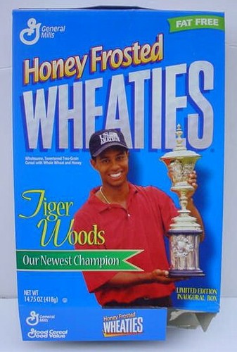 Tiger Woods 2000 Sports Illustrated Magazine Cover August 28 & 1998 Wheaties Box - Picture 2 of 9