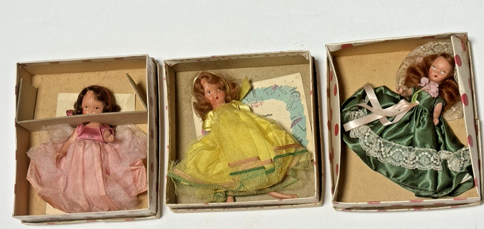 , Mayfair Doll Unsure Names Three Dolls Read