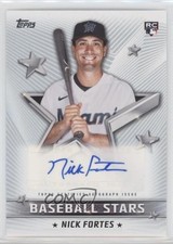 2022 Topps Series 1 Baseball Stars Auto Nick Fortes #BSA-NF Auto 0a6