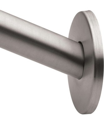 MOEN CSR2145BN 60'' Fixed Curved Shower Rod Brushed Nickel 5ft Wall Mount