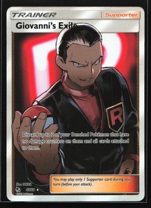 Giovanni's Exile 67/68 Hidden Fates Full Art Ultra Rare Trainer