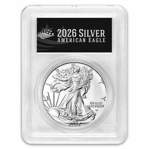2026-(W) American Silver Eagle MS-70 PCGS (FDI, Black Label)