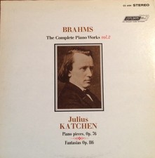 Johannes Brahms Julius Katchen - Complete Piano Works Vol. 2 London Records CS