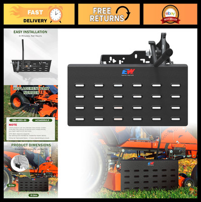 Zero Turn Mower Chute Blocker, Quick Flip Grass Flap with Handle Lever, Fits Mos