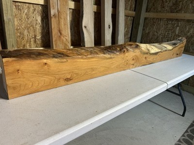 Figured Cherry Mantel/Fireplace Mantel Shelf/Solid Wood/Live Edge Cherry Mantle