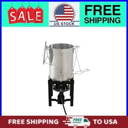 Expert Grill 30 Quart Turkey Fryer with Faucet