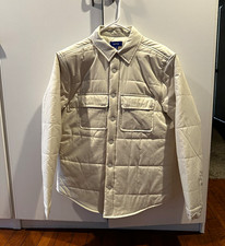 Apt. 9 Men’s Beige Quilted Snap-Front Jacket w/ Pockets Point Collar M