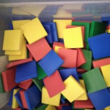 Math Manipulator Blocks for Learning Preschool Toys Multicolor 1"inch count 200