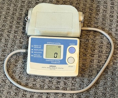 Omron Automatic Blood Pressure Monitor Model HEM-712C - Tested & Working