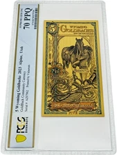 2023 Wyoming 5 Goldback PCGS 70 (Audentia, Boldness)